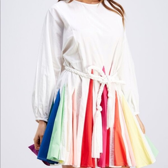 Pleated Rainbow Dress - Picture 2 of 6